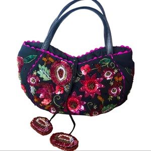 Indian Beaded Sequence Mini Purse Handbag